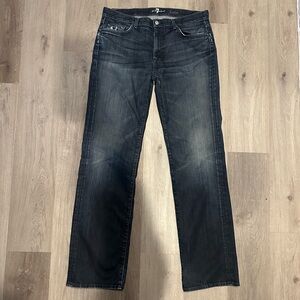 7 For All Mankind Austyn Relaxed Straight Men's Jeans Denim Size 36